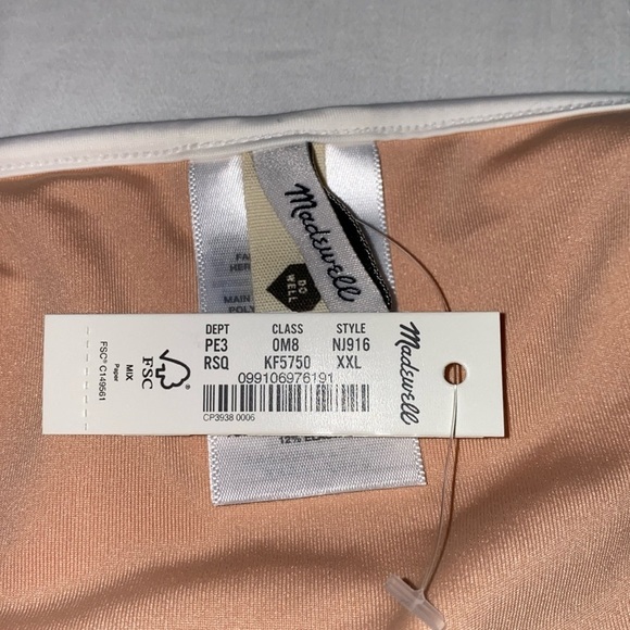 Madewell Classic Contrast Bikini Bottom size XXL NWT - Picture 6 of 9